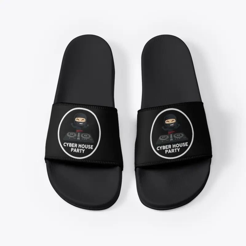 Cyber House Party Sliders - Black